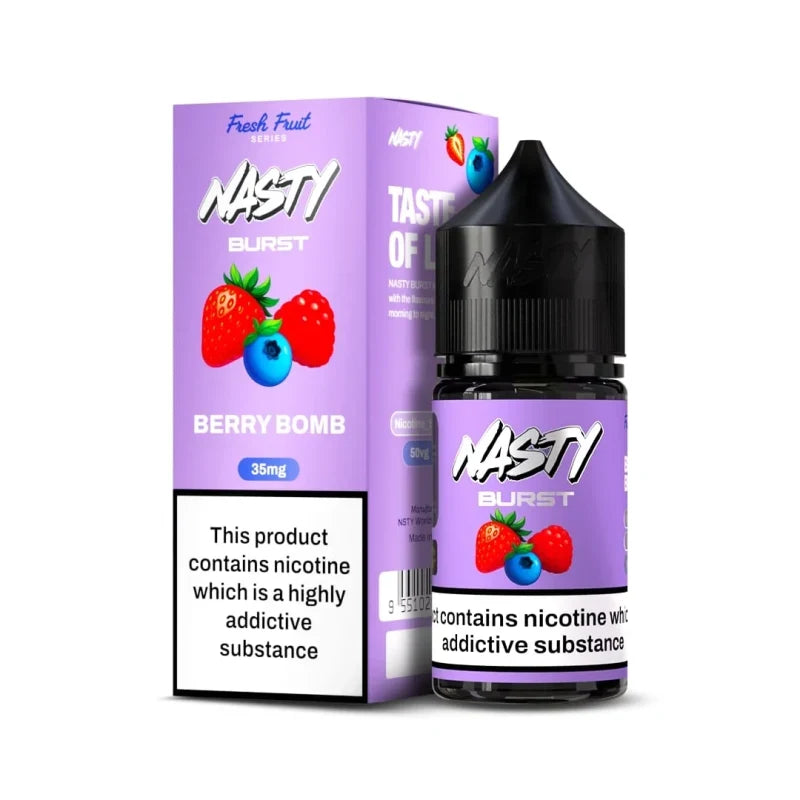 35mg/50mg Berry Bomb - Nasty Burst Nic Salt 30ml