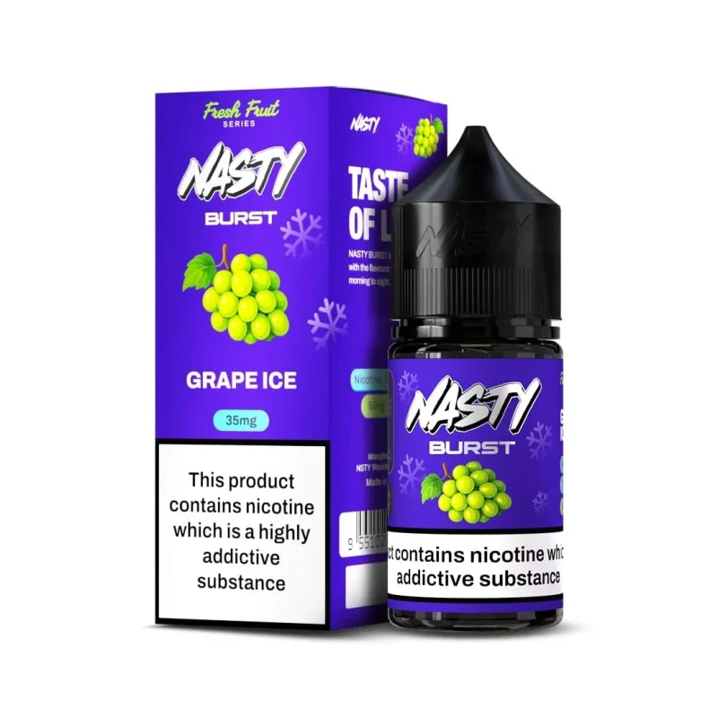 35mg/50mg Grape Ice - Nasty Burst Nic Salt 30ml