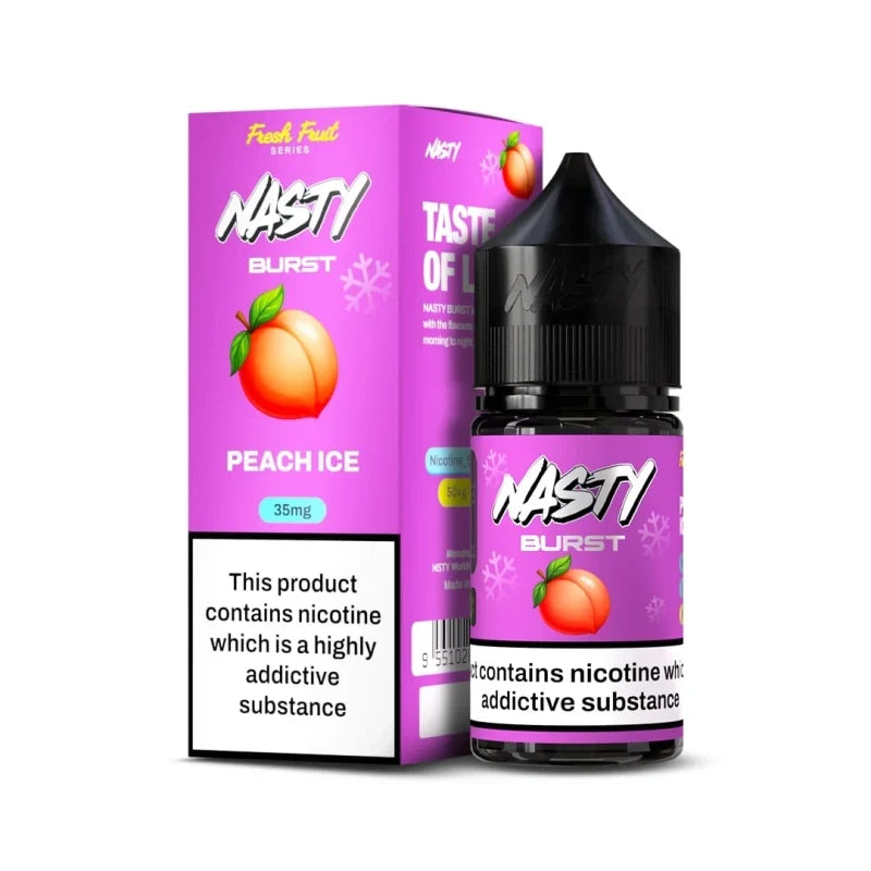 35mg/50mg Peach Ice - Nasty Burst Nic Salt 30ml