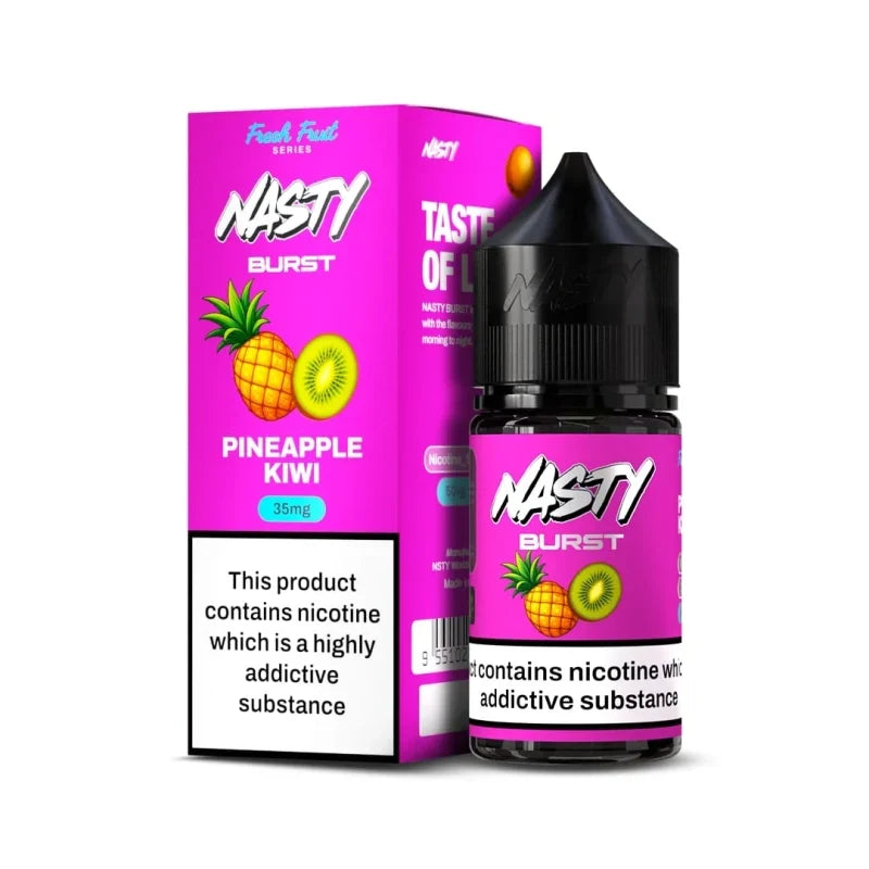 35mg/50mg Pineapple Kiwi - Nasty Burst Nic Salt 30ml