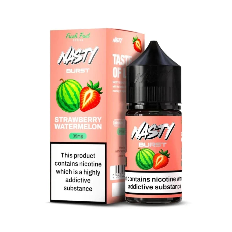 35mg/50mg Strawberry Watermelon - Nasty Burst Nic Salt 30ml