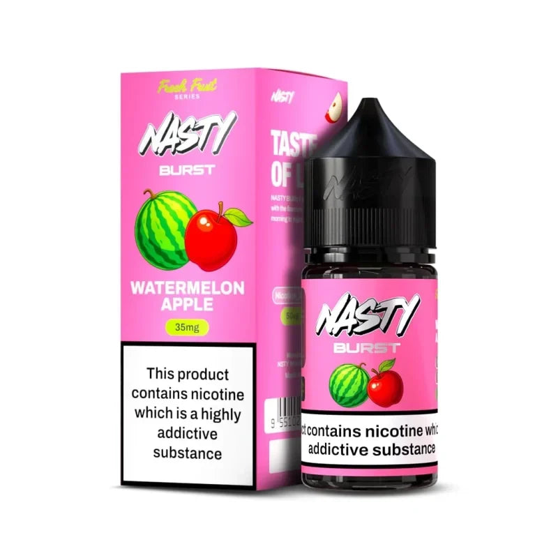 35mg/50mg Watermelon Apple - Nasty Burst Nic Salt 30ml